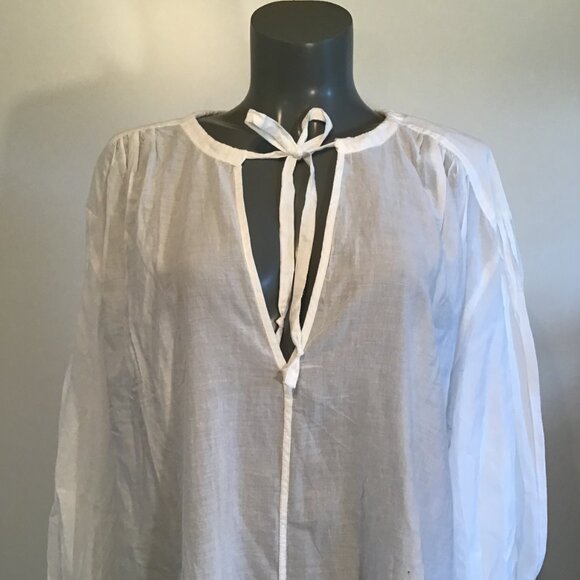 H&M White Lightweight Cotton Tunic  Size XL - Picture 3 of 12